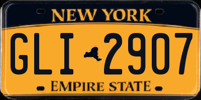 NY license plate GLI2907