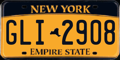 NY license plate GLI2908