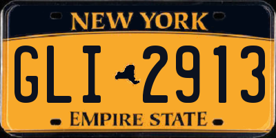 NY license plate GLI2913