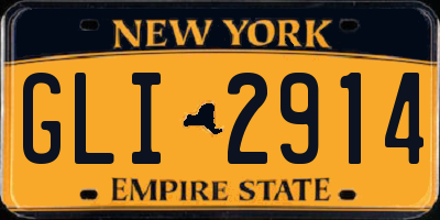NY license plate GLI2914