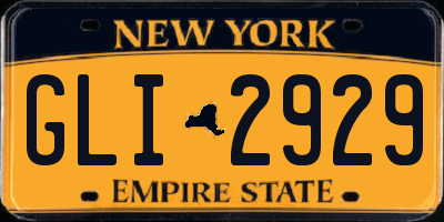 NY license plate GLI2929