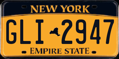 NY license plate GLI2947