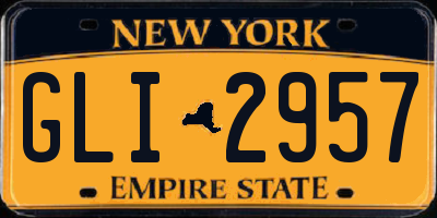 NY license plate GLI2957