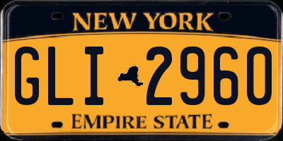 NY license plate GLI2960