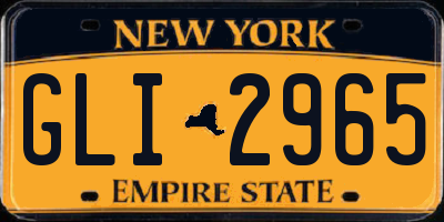 NY license plate GLI2965