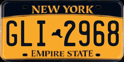 NY license plate GLI2968
