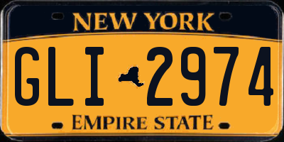 NY license plate GLI2974