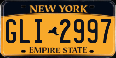 NY license plate GLI2997
