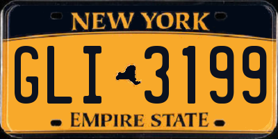 NY license plate GLI3199