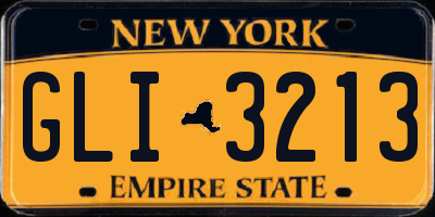 NY license plate GLI3213