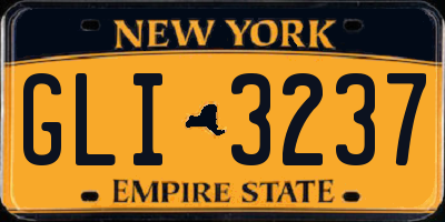 NY license plate GLI3237