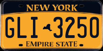 NY license plate GLI3250