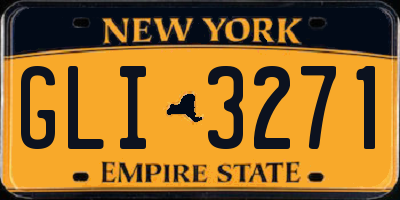NY license plate GLI3271