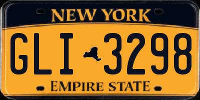 NY license plate GLI3298