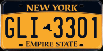 NY license plate GLI3301