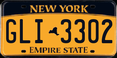 NY license plate GLI3302
