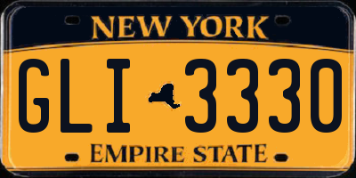 NY license plate GLI3330