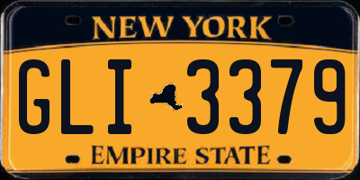 NY license plate GLI3379