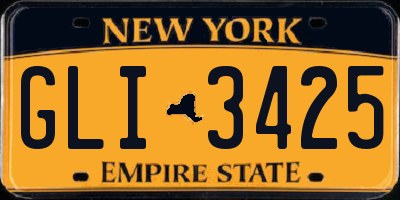 NY license plate GLI3425