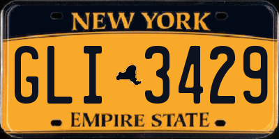 NY license plate GLI3429