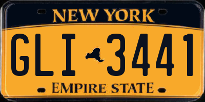 NY license plate GLI3441