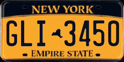 NY license plate GLI3450