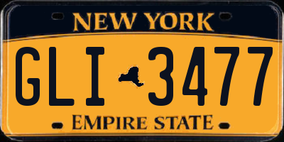 NY license plate GLI3477