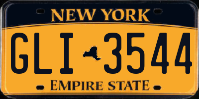 NY license plate GLI3544