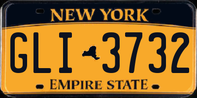 NY license plate GLI3732