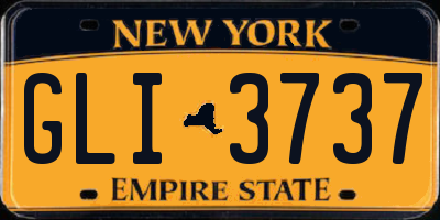 NY license plate GLI3737