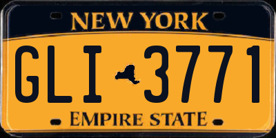 NY license plate GLI3771