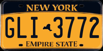 NY license plate GLI3772