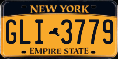 NY license plate GLI3779