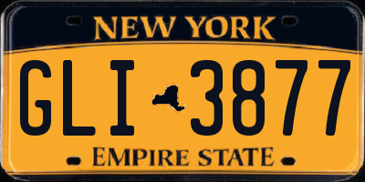 NY license plate GLI3877