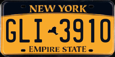 NY license plate GLI3910