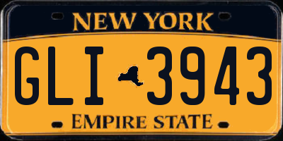 NY license plate GLI3943