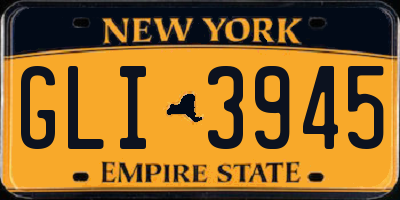 NY license plate GLI3945