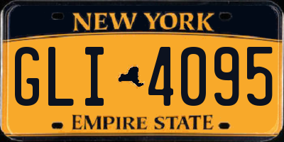 NY license plate GLI4095