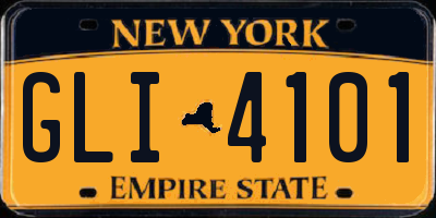 NY license plate GLI4101