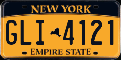 NY license plate GLI4121