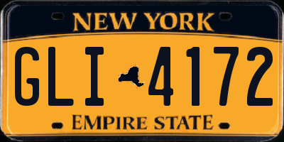 NY license plate GLI4172