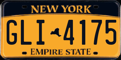 NY license plate GLI4175
