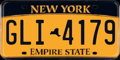 NY license plate GLI4179