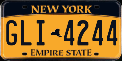 NY license plate GLI4244