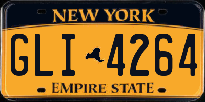 NY license plate GLI4264