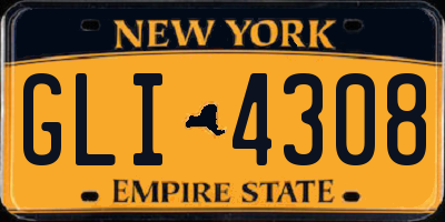 NY license plate GLI4308