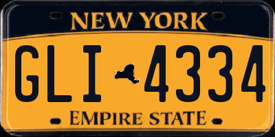 NY license plate GLI4334
