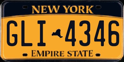 NY license plate GLI4346