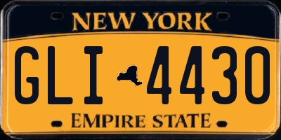 NY license plate GLI4430