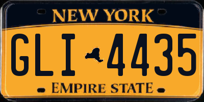 NY license plate GLI4435